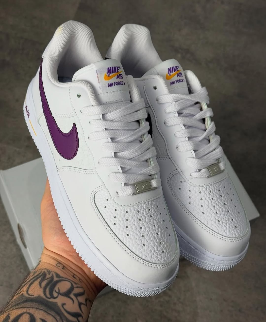 NIKE AİR FORCE BEYAZ MOR