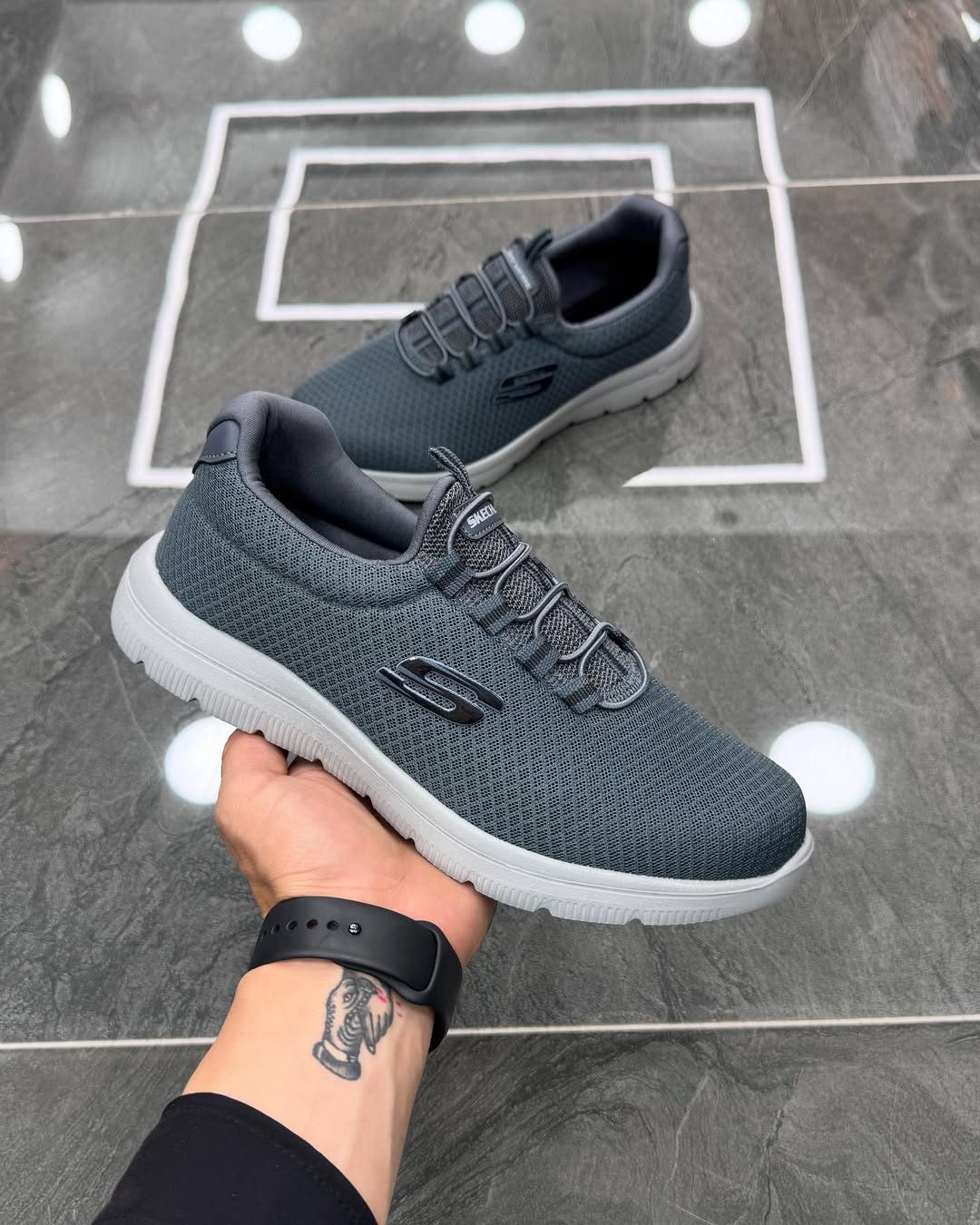 SKECHERS SPOR GRİ