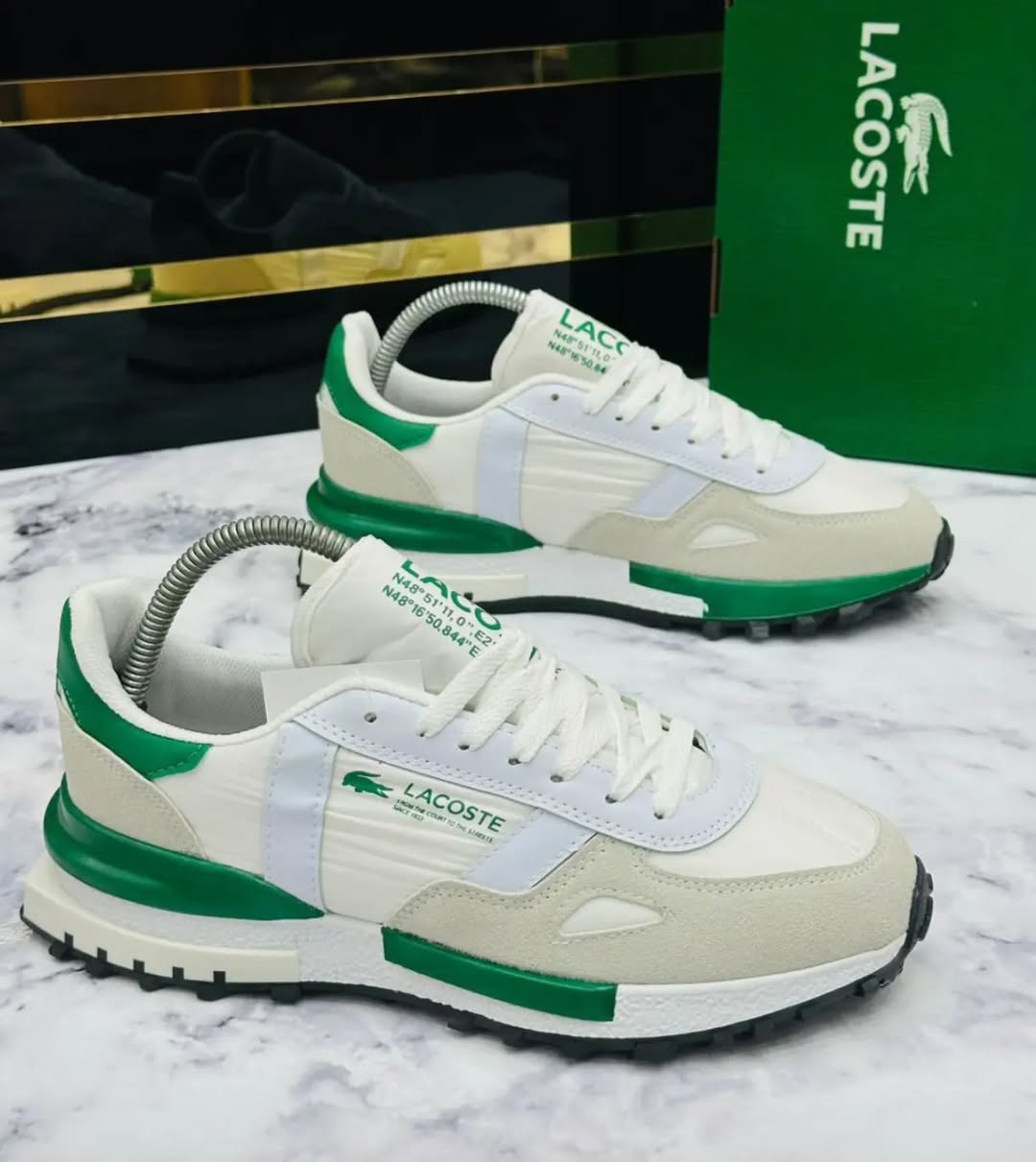 LACOSTE ELİTE ACTİVE BEYAZ YEŞİL