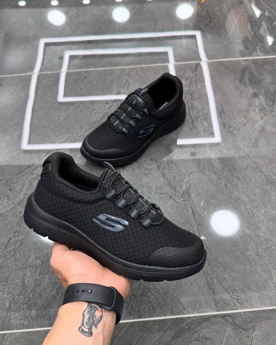 SKECHERS SPOR SİYAH