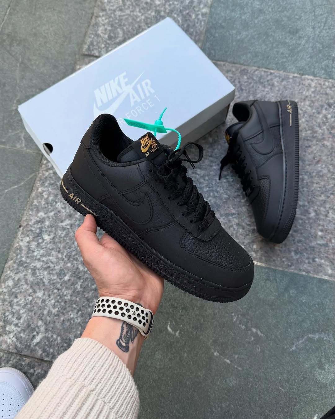 NIKE AİRFORCE SİYAH GOLD